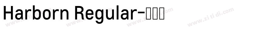 Harborn Regular字体转换